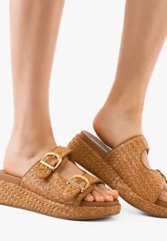 Papuci dama Ucrey Camel imagine