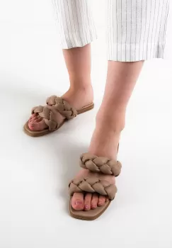 Papuci dama Willis Bej imagine