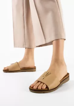 Papuci dama Yaffe Bej imagine
