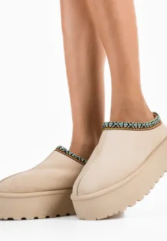 Papuci tip Ug Fynys Bej imagine