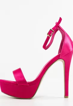 Sandale cu toc Bannist Fuchsia imagine
