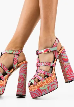 Sandale cu toc Brett Multi imagine