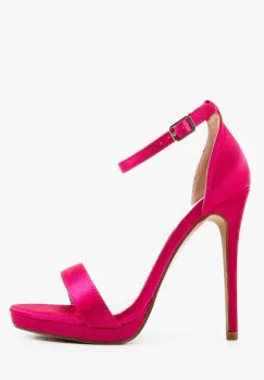 Sandale cu toc Cassie Fuchsia imagine