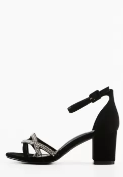 Sandale cu toc Corsant Negre imagine