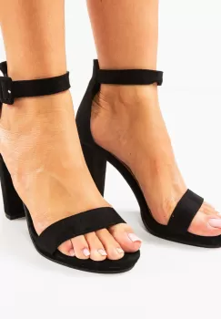 Sandale cu toc Costil Negre imagine