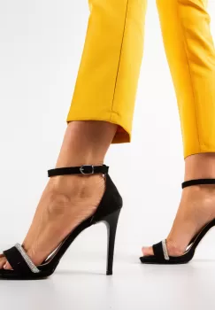Sandale cu toc Crimson Negre imagine