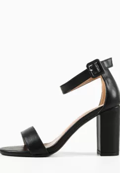 Sandale cu toc Fields Negre imagine