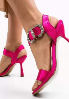 Sandale cu toc Joao Fuchsia imagine