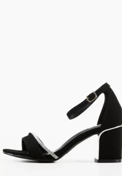 Sandale cu toc Lasgun Negre imagine