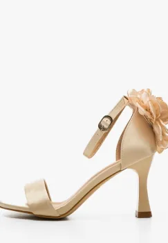 Sandale cu toc Rouzy Bej imagine