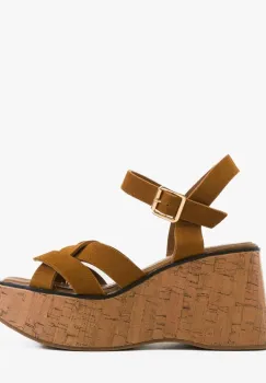 Sandale dama Atagey Camel imagine