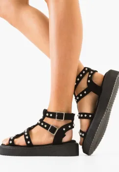 Sandale dama Bergamo Negre imagine