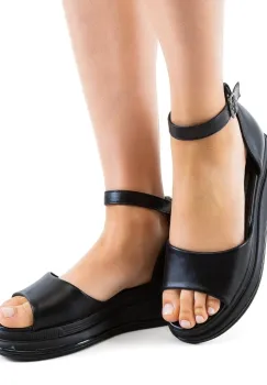 Sandale dama Drufon Negre imagine