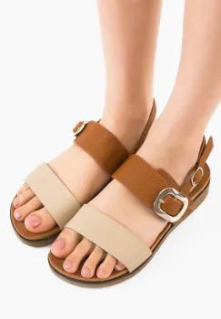 Sandale dama Erska Camel imagine