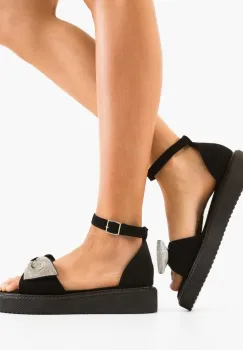 Sandale dama Garyta Negre 2 imagine
