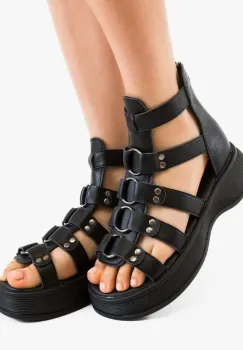 Sandale dama Jajko Negre imagine