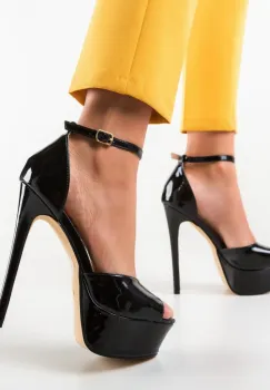 Sandale dama Jeany Negre imagine