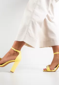 Sandale dama Kreta Galbene imagine