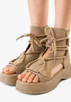 Sandale dama Manye Khaki imagine