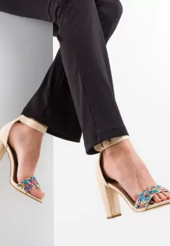 Sandale dama Marink Bej imagine