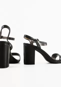 Sandale dama Pebble Negre imagine