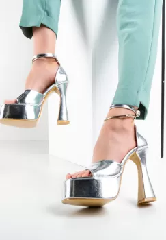 Sandale dama Reaza Argintii imagine