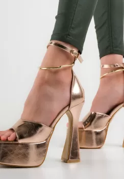Sandale dama Reaza Aurii 2 imagine