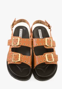 Sandale dama Rhea Camel imagine