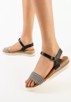 Sandale dama Rohesia Negre imagine