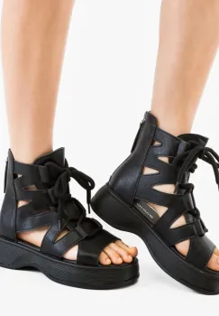 Sandale dama Romulus Negre imagine
