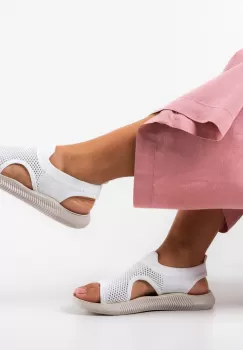 Sandale dama Undold Albe imagine