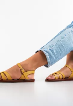 Sandale dama Waway Galbene imagine