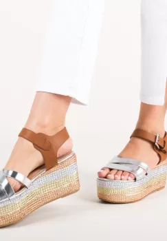 Sandale Rojas Argintii imagine