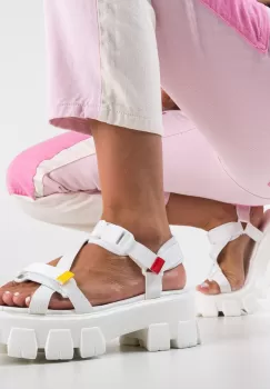 Sandale Roral Albe imagine