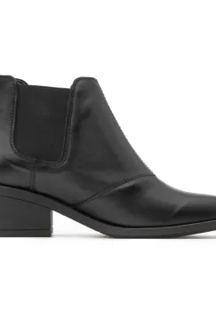 Botine piele 454 negru imagine