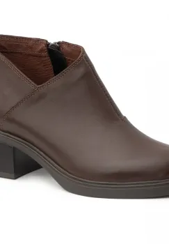 Botine piele 649 maro imagine