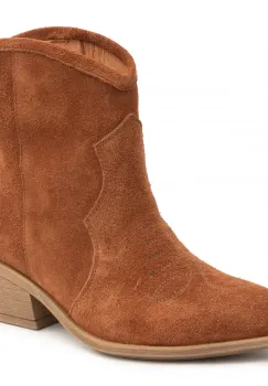 Botine piele 651 coniac imagine