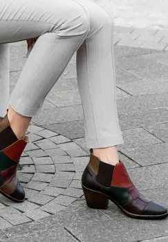 Botine piele confort 453X color imagine