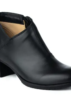 Botine piele naturala 641 negru imagine