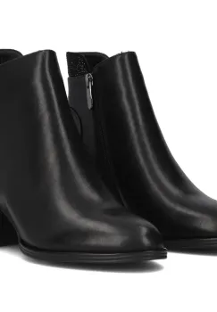 Botine piele naturala 6589 negru imagine