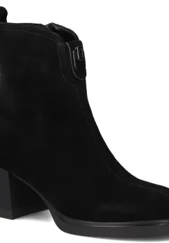 Botine piele naturala 7225 negru imagine