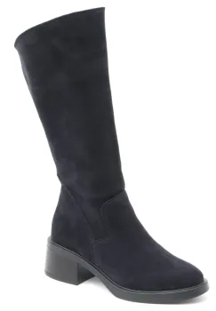 Cizme piele naturala 656 bleumarin imagine