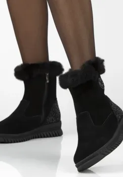 Cizme piele naturala 7271 negru imagine