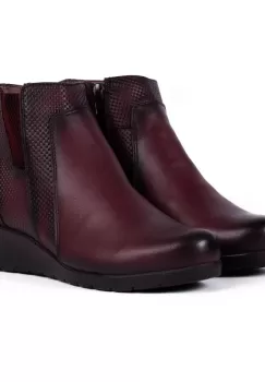 Ghete piele 1550 Visiniu imagine