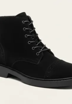 Ghete piele 653 negru velur imagine