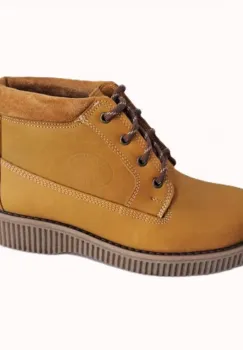 Ghete piele naturala 500 galben-mustariu imagine