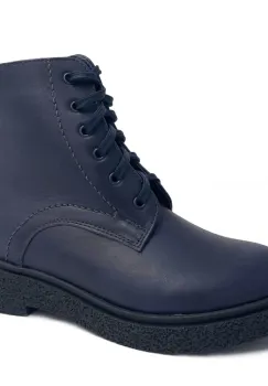 Ghete piele naturala 540 bleumarin imagine