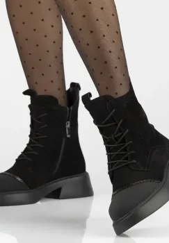 Ghete piele naturala 6566 negru imagine