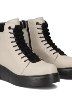 Ghete piele naturala 7128 bej imagine