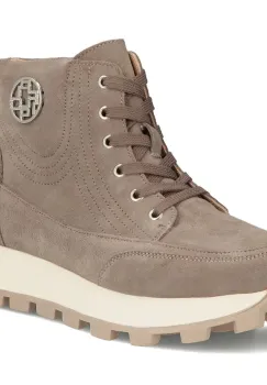 Ghete piele naturala 7160 taupe imagine